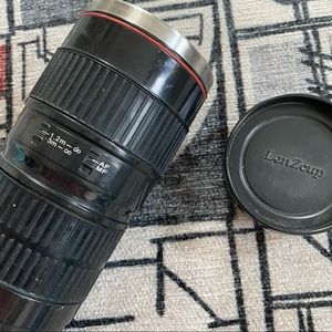 LenZcup camera lenses travel coffee cup- photographer travel cup